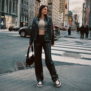 Aritzia faux leather pants